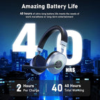 Wireless Headset, AI Noise Cancelling Mic & USB Dongle, Wired/Wireless - Image 3