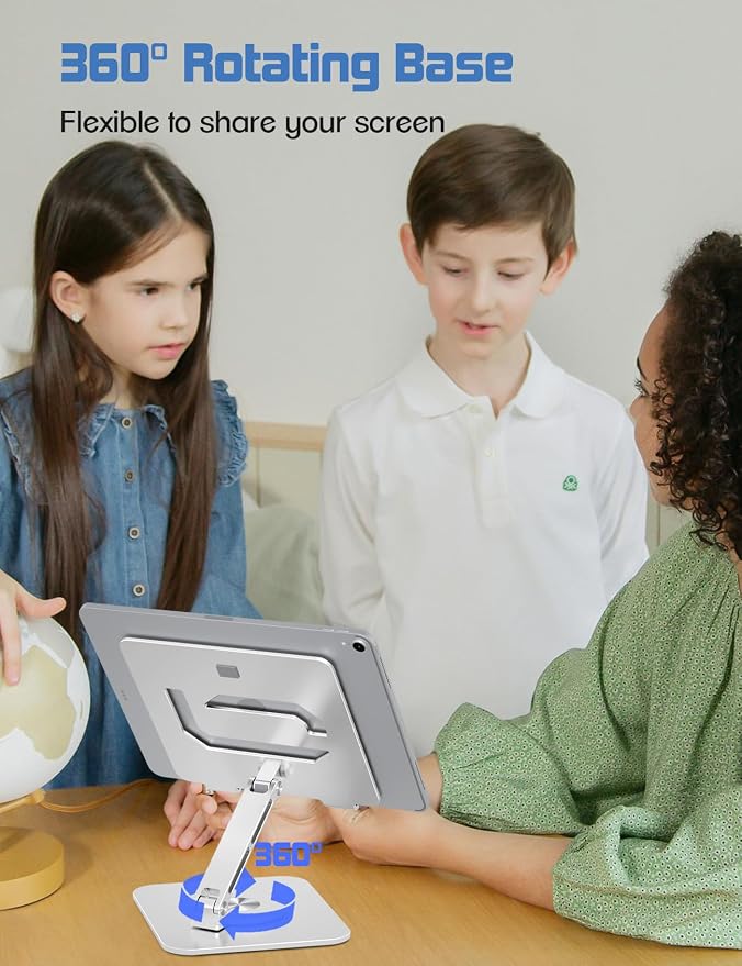 Tablet Stand Holder with 360°Rotating Base - Image 2
