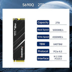 2TB NVMe SSD PCIe Gen4 M.2 SSD for PS5, Internal Gaming 3D NAND SLC Cache Solid - Image 3