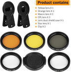 Reef Coral Lens Phone Kits 5 Lenses Kit 1 Dust Shield Case 2 Lens Clips - Image 2