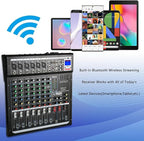 Dj Mixers 8 Channel Audio Mixer Sound Board - Image 9
