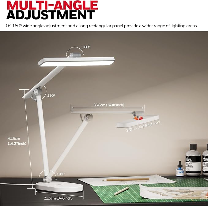 Honeywell Desk Lamp for Home Office, H4 Sunturalux™ Eye-Caring LED Desk Light - Image 4