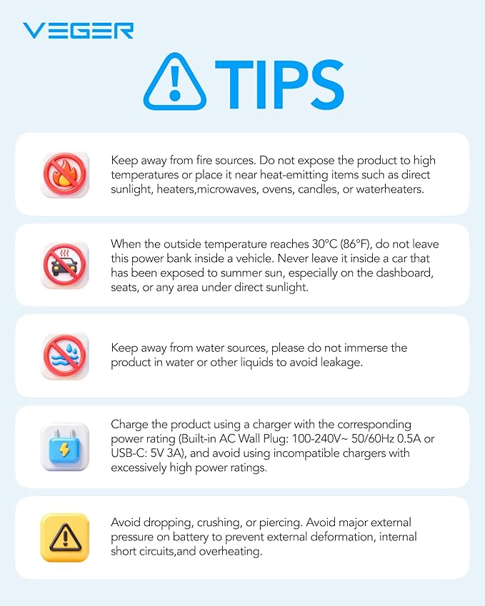 VEGER Portable Charger Power Bank - Image 9