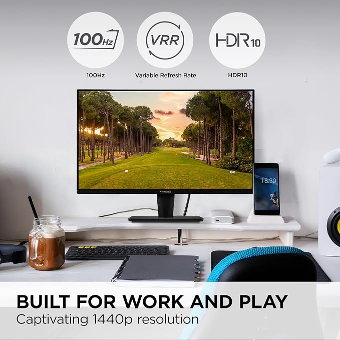 ViewSonic VS2725-2K 27 Inch QHD 1440p Monitor - Image 2