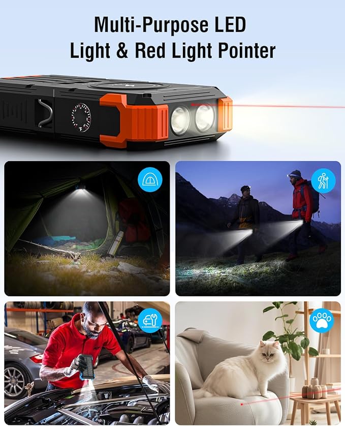 Solar Charger Power Bank, 42800mAh Wireless Portable Charger - Image 4