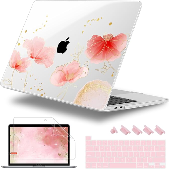 Case for MacBook Pro 13 inch with/Without Touch Bar, Hard Shell + Keyboard by WelcomeViseNewitems