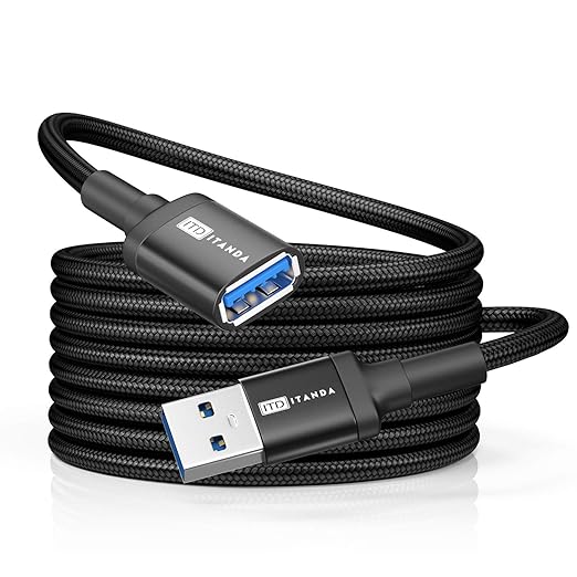 ITD ITANDA 10FT USB Extension Cable USB 3.0 Extension Cord Type A Male to by ITDITANDA