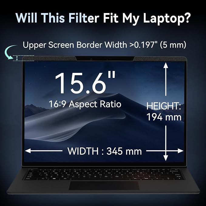 Magnetic 15.6 Inch Laptop Privacy Screen - Image 7