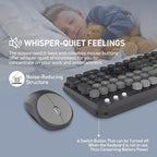 Wireless Keyboard and Mouse Combo, 104 Round Keys Cute Colorful Cordless - Image 7