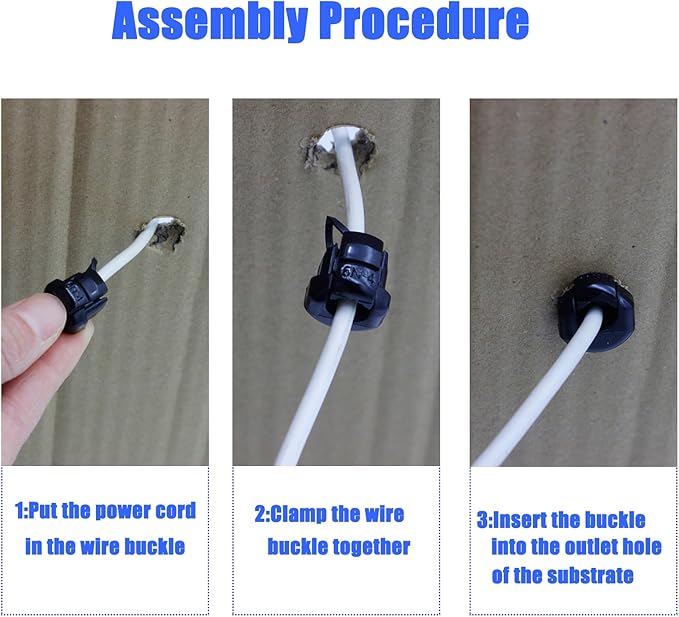40PCS Nylon Insulation Cable Bush Grommet Electric Cable Protection Cord Buckle - Image 4