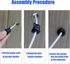 40PCS Nylon Insulation Cable Bush Grommet Electric Cable Protection Cord Buckle - Image 4