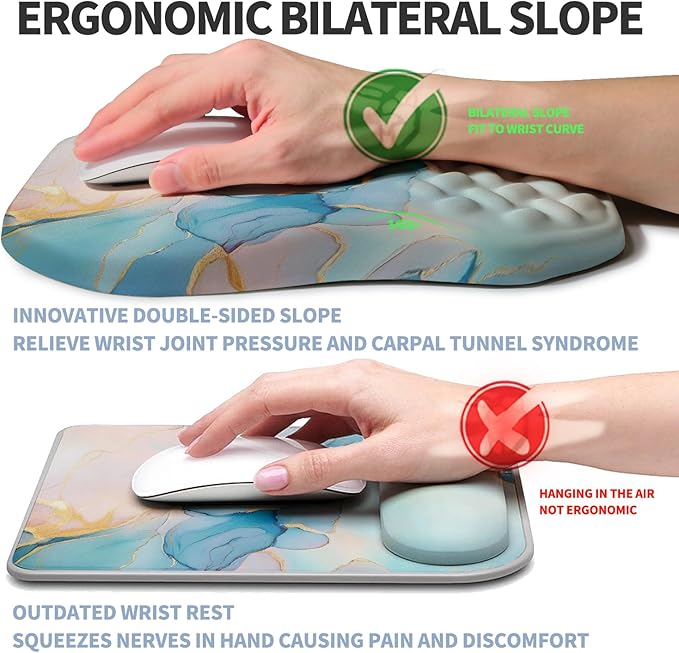 Ergonomic Raised Mouse Pad Wrist Support - Image 2