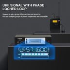 Pro UHF Wireless in Ear Monitor System, Metal IEM Dual Channel Wireless - Image 5