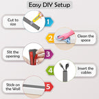 Rubber Bond TV Cord Hider Cable Protector - Image 7