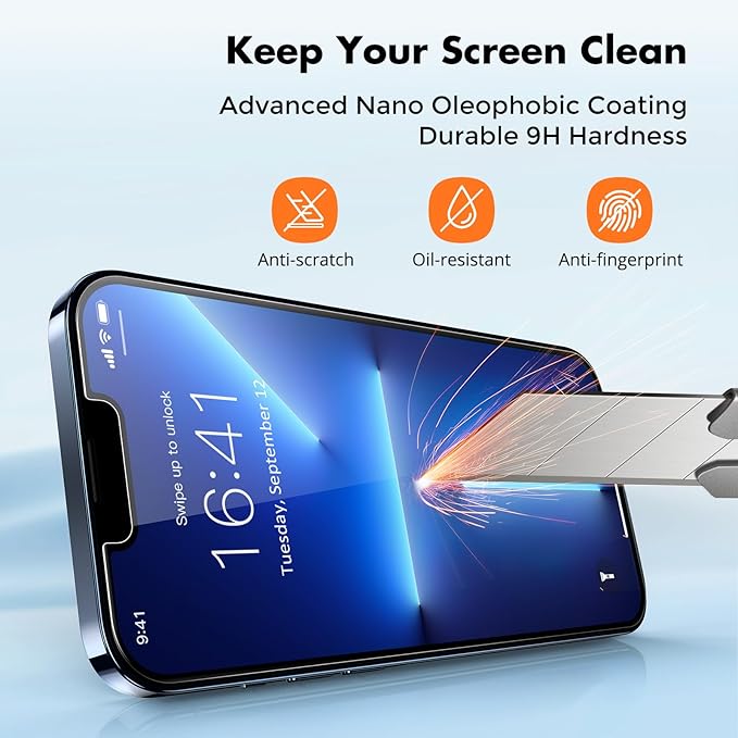 UNBREAKcable Screen Protector for iPhone 16e/iPhone 14/ iPhone 13/13 Pro - Image 4