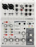Yamaha AG06MK2 White 6-Channel Live Streaming Loopback Mixer/USB Interface by Yamaha