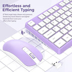 Wireless Keyboard and Mouse Combo, Lovaky 2.4G Full-Sized Ergonomic Keyboard - Image 2