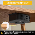 Under Desk Mount Holder for HP USB-C Dock G5, Under-Desk Iron Storage Rack - Image 3