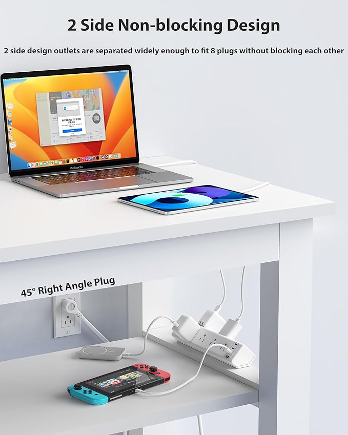 40W Fast Charging Station, Desk Clamp Power Strip 20W USB C, 8 Outlets - Image 5