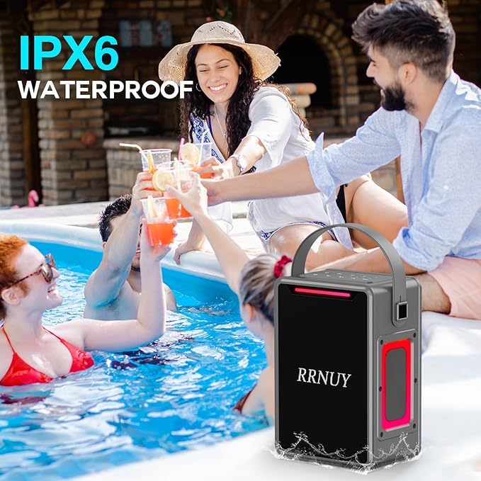 Portable Bluetooth Speaker 60W IPX6 Waterproof Wireless Speakers - Image 4