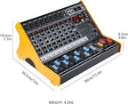 Mixers Audio 9 Channel Mixer, Dj Mixer Board Mixer Audio Bluetooth MP3 Mixer - Image 8