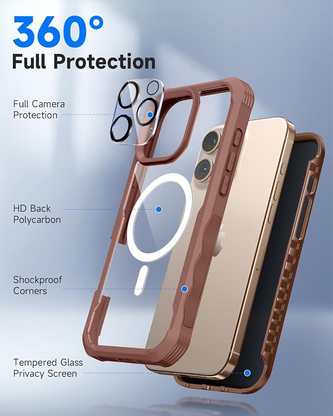 seacosmo for iPhone 16 Pro Max Case, Full Body Bumper - Image 3