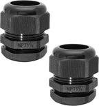 1-1/4" NPT Nylon Cable Glands, IP68 Waterproof Adjustable Cord Grip Cable by Bonsicoky