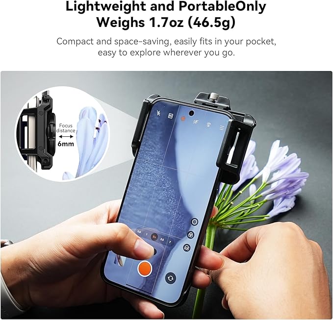 APEXEL Phone Microscope Lens, 200X Phone Micro Lens Nano Zoom - Image 3