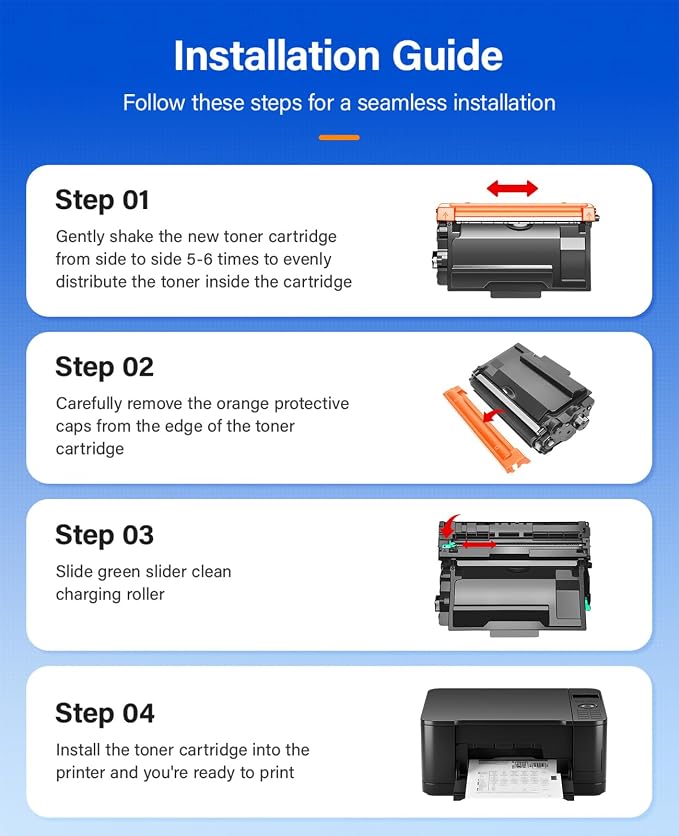 TN850 Black Toner Cartridge 2-Pack High Yield Compatible - Image 4