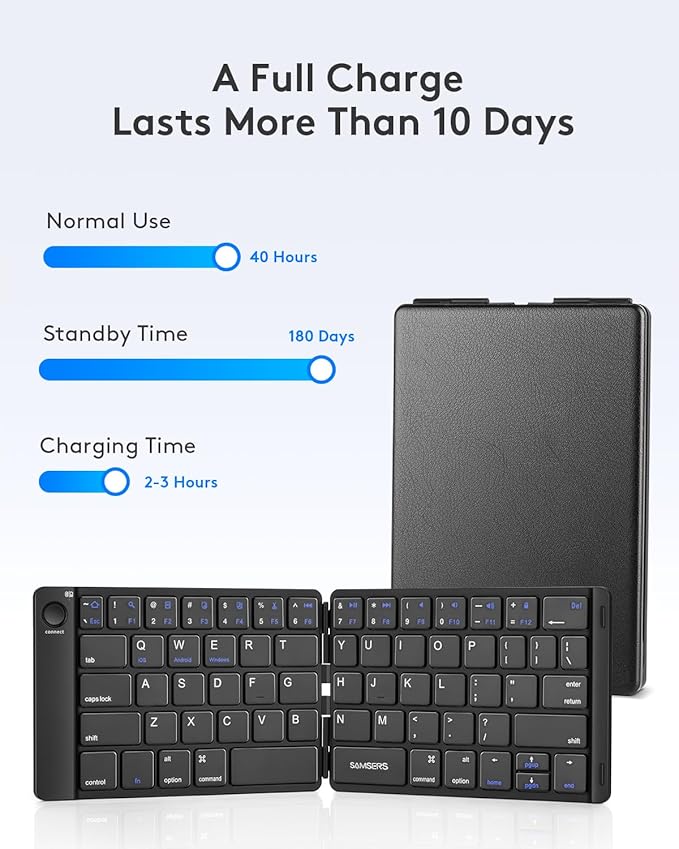 Samsers Foldable Bluetooth Keyboard - Image 8