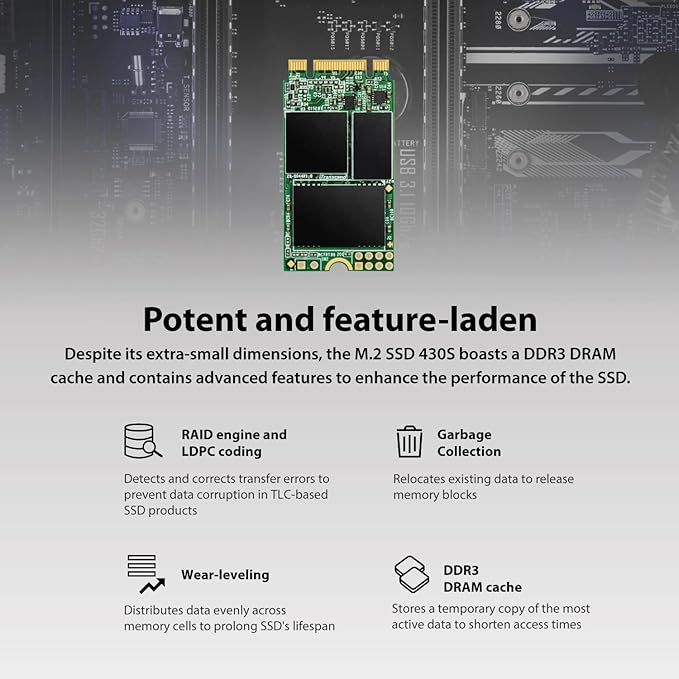 Transcend 512GB M.2 2242 SATA III SSD - Image 7