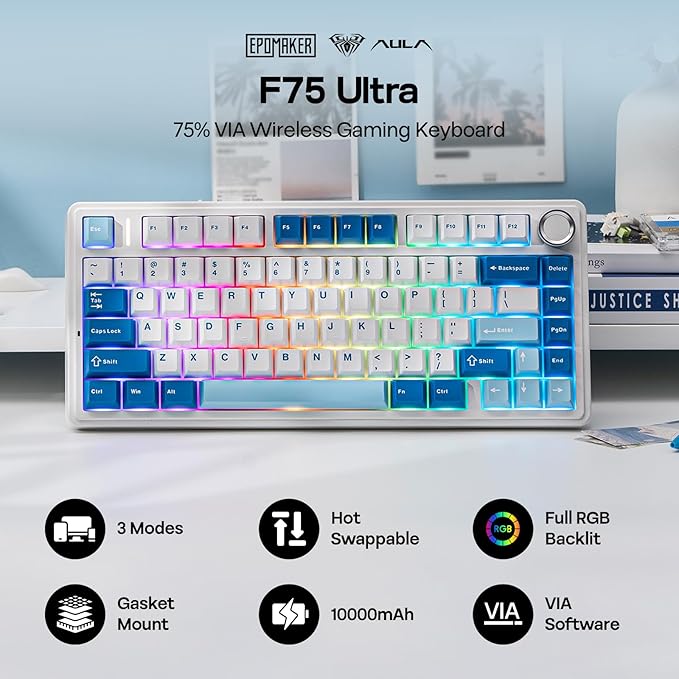 EPOMAKER x Aula F75 Ultra Wireless Gaming Keyboard - Image 2