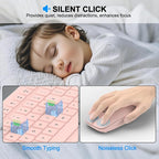 Wireless Keyboard and Mouse Combo, Full-Size Silent Ergonomic Keyboard and - Image 5