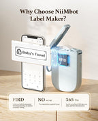 NIIMBOT Label Maker Bluetooth Mini Label Printer D11 2024 Version, Portable - Image 2