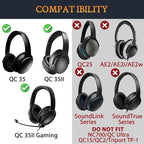 SOULWIT Ear Pads Cushions + Headband + Silicone Earpads Cover Protector - Image 2