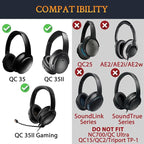 SOULWIT Ear Pads Cushions + Headband + Silicone Earpads Cover Protector - Image 2