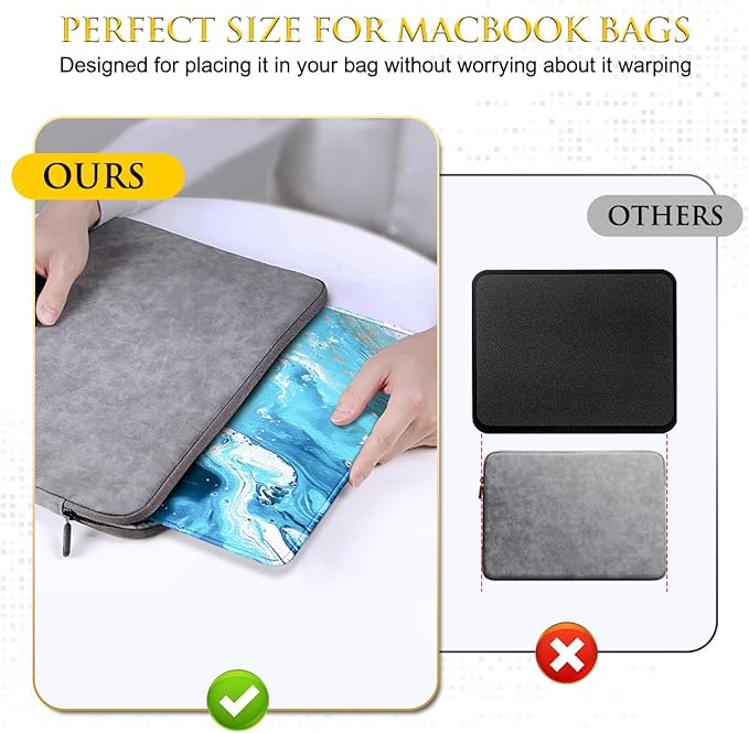 JIKIOU 3 Pack Mouse Pad with Stitched Edge, Comfortable Mouse Pads with - Image 6