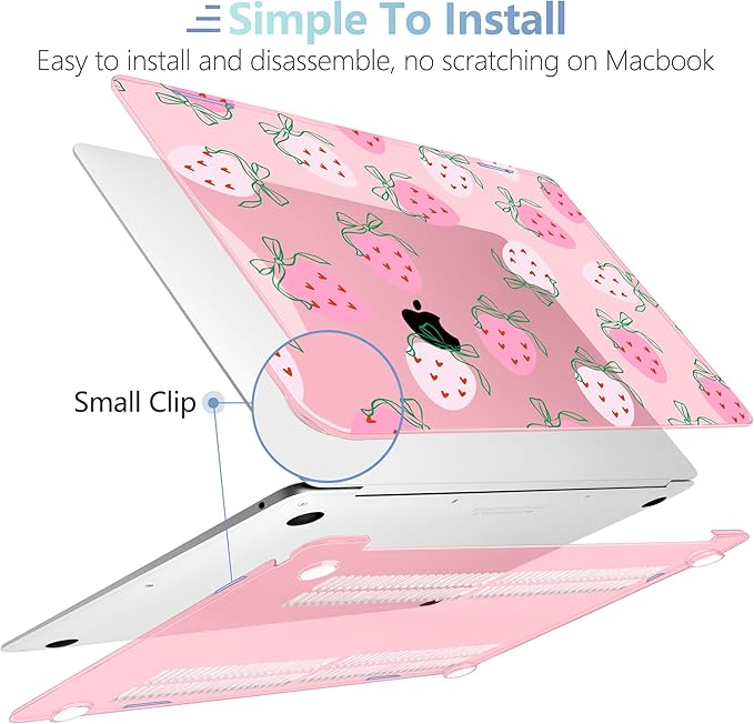 MEEgoodo for MacBook Air 13 inch Case 2021 2020 2019 2018 Released A2337 M1 - Image 4