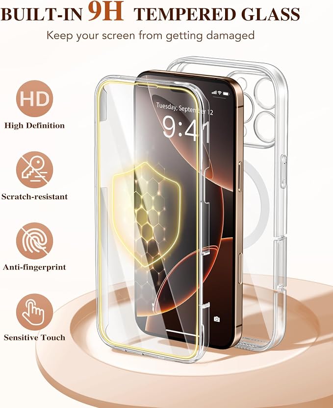 BERFY Magnetic for iPhone 16 Pro Case, Compatible - Image 5