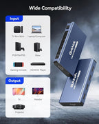 HDMI Switch 5 in 1 Out 4K@60Hz, GANA HDMI Splitter Switcher - Image 8