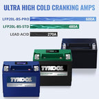 TYKOOL YTX20L-BS/YTX20HL/YB16CL-B High Performance LiFePO4 Lithium Motorcycle - Image 6