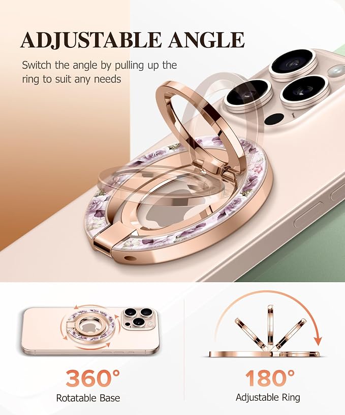 GVIEWIN Magnetic Phone Ring Holder, Compatible - Image 3