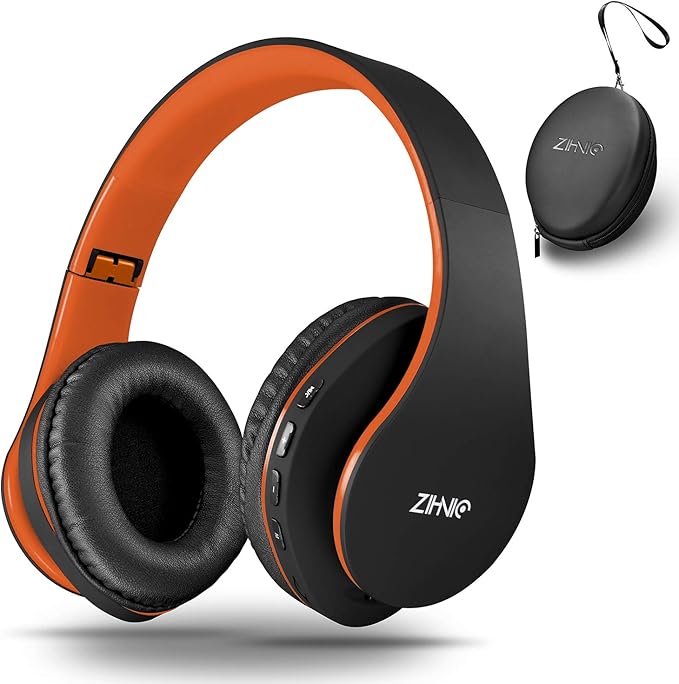 ZIHNIC Bluetooth Headphones Over-Ear, Foldable Wireless and Wired Stereo by ENJOYMUSICLIFEWITHZIHNICHEADPHONES
