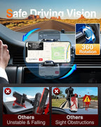 VANMASS Car Phone Holder Mount 2025 Upgraded Car Vent Phone Mount Clip - Image 5