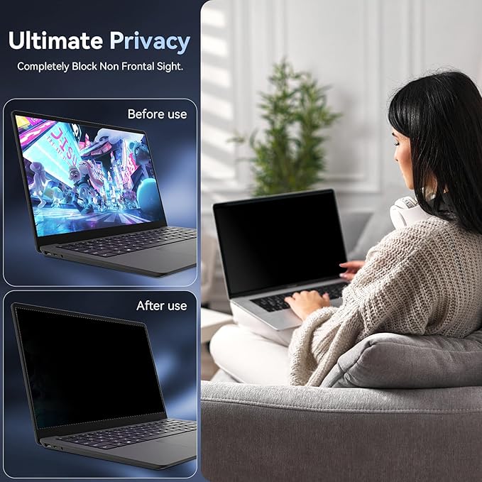Laptop Privacy Screen 14 Inch Compatible - Image 2