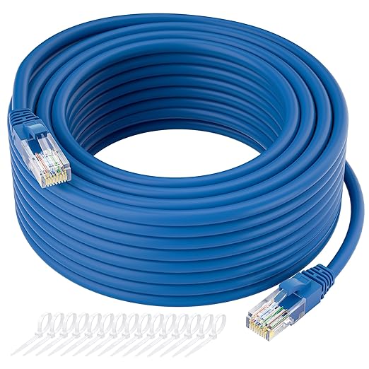 Cat5e Ethernet Cable 150 FT, Cat 5e Internet Cable, Standard RJ45 Connector by Kxable