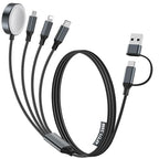 4-in-2 Charging Cable for Apple Watch Charger/Samsung/iPhone Charger, by HitfineLLC