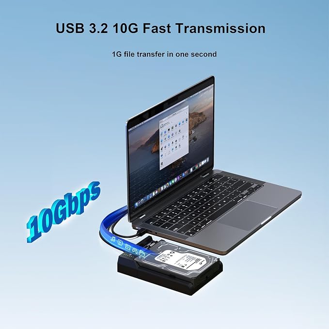 Dual-Bay Docking Station M.2 NVME & SATA SSD Enclosure - Image 3