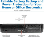 Tripp Lite SMART1500LCD 1500VA Rack Mount UPS Battery Backup, 8 Outlets - Image 2