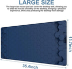Large Mouse Pad Hexagon Style Gaming Desk Pad Computer Keyboard Non-Slip - Image 3